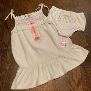 JUICY COUTURE WHITE TERRY CLOTH DRESS!!